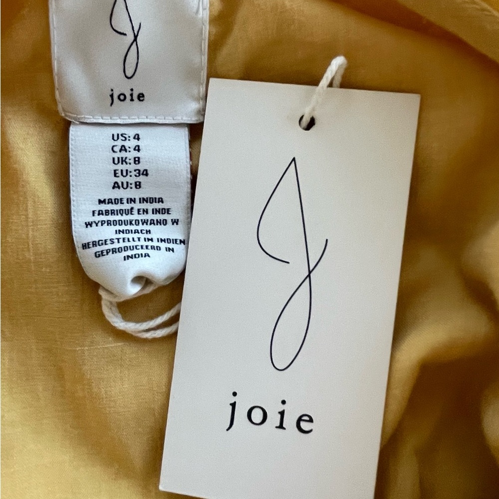 Joie Embroidered Yellow Sleeveless Midi-dress - Excellent Condition 🌷 - Picture 14 of 14